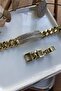 Steel Edges Thick Chain Tag Bracelet 17+2cm - 2