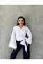 Women's Trend New Season Halterneck Hijab Suitable Large Sleeve Shirt Blouse - 4