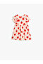 Ruffle Detail Floral Print Short Sleeve A-Line Dress - 2