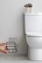 سلة مهملات Mina مربعة معلقة من Eco Magic، باللون الأسود - 3