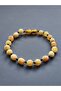 Matte Milk Calming Round Amber Bracelet 19 cm - 2