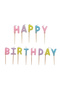 Macaron Colors Happy Birthday Cake Candle