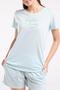 Women's Shorts Set, Viscose Fabric, Pocket Detail - 4