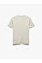 Crew Neck Cotton Blended Tight Fit Short Sleeve T-Shirt - 2