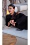 Black Color Karya Muslin Blouse - 3