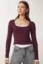 Knitted Blouse - Contrast Tank Top Piece, Muddle Lus0078 - 3