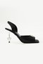 Gale Heart Heel Detail Black Heeled Shoes - 3