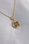 316L Steel Gold Color Flower Figure Women's Necklace Sl10423