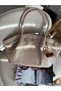 Cream Colored Leather Large Size Bag - 3