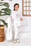 Three Piece Velvet Girl's Tracksuit Set