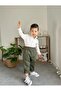 طقم قطني أخضر مكوّن من قطعتين علوية وسفلية - 5