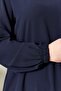 Women's Large Size Hijab Zippered Side Tie Gown Oversize Dress - 4