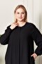 Women's Large Size Hijab Zippered Side Tie Gown Oversize Dress - 3