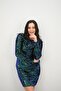 Women's Long Sleeve Sequin Sequined Dress 5290-25