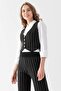 Vest Pants Bottom Top Knitwear Set 12411 Black - 6