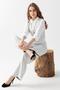 Vest, Pants, Top, Knitwear Set 12411 Ecru - 2