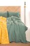 Cloudy Mood 2 Layer Muslin Double Duvet Cover Set |   Duvet Cover, Pillowcase, Flat Sheet |