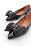 2898 Women's Pointed Toe Ballerinas with Bow Detail - 4