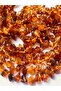 Drop Amber Cognac Color 55 Cm Unisex Necklace - 5