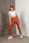 Shiny Disco High Waist Recovery Knitted Leggings Missta2530 - 2