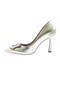 Women's Pointed Toe Crystal Stone Heeled Shoes 101633236 - 3