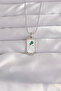 Stainless Steel Silver Color White Enamel Tarot Pendant Kly-884053 - 2