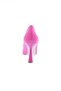 3400-23y Women's Pointed Toe Silver Stone Buckle Thin Heeled Shoes - 4
