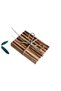 Natural Olive Wood Solid Soap Dish – Waterproof, Wood Bathroom Kitchen Sink Accessory with Grid Design - 6