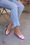Goldie Candy Pink Flat Casual Women's Ballerinas - 6