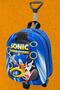 Hedgehog Sonic Kindergarten Nursery with Squeegee 3D Printed 2-6 Years Old Wheeled Travel Suitcase Backpack and School Bag