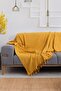 Mustard couch cover fish scale pattern 180*210