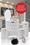 طقم حمام مكون من 5 قطع من Diamond White Click Door - 4