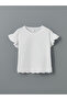 Crew Neck Short Sleeve Basic Girl's T-Shirt