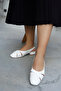 Goldie White Flat Casual Women's Ballerinas - 2