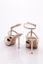 Women's Metal Spiked Heeled Evening Dress Shoes, Patent Leather 564521085 - 3