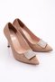 917 Women's Square Buckle Heeled Shoes - 2