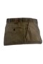 Casual Cut Winter Light Green Men's Velvet Trousers with Fleece Inside - 6