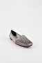 A199 Women's Flat Toe Ballerina Flats Platinum Finish - 2