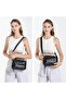 21K Barcelona Shiny Fabric Strap Women's Messenger Bag 3256 - 5