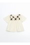Lcw Embroidered Girl's T-Shirt and Shorts 2-Pack - 2