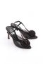 Women's Rose Detailed Side Closure Heeled Shoes Black Satin 7868535 - 2