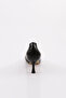 Fb-46 Women's Silver Stone Banded Heeled Shoes Black Crinkled Patent Leather - 4