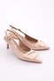 Women's Heeled Shoes Beige Striped 7763535 - 2