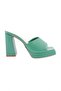 Green Grass Platform Women's Slippers - High Heel 7793275