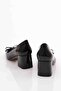 0700 Women's Heeled Shoes Black Patent Leather - 3