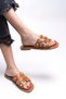 Elyeraera Women's Genuine Leather Slippers 00120761 Tan - 3