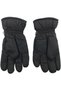 Women's Black Velcro Waterproof Snow Gloves - One Size |   Adjustable - 4