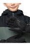 13-16 Years Old Children's Fleece Black Snow Gloves - 5