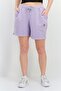 Women Embroidered Logo Basic Shorts, Lilac