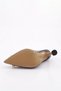 4502 Women's Pointed Toe Crystal Jewelled Buckle Goblet Heel Shoes - 5